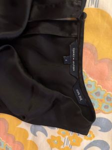 Tommy Hilfiger Black Pure Silk Cowl Neck Dress