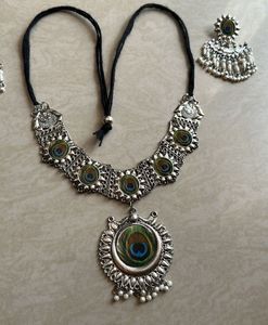 Oxidised Mor Pankh Set