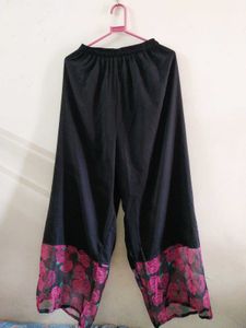 Elegant Black Floral Print Suit