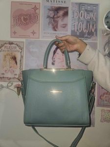 Elegant Turquoise Handbag