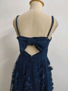 Elegant Navy Blue Gown