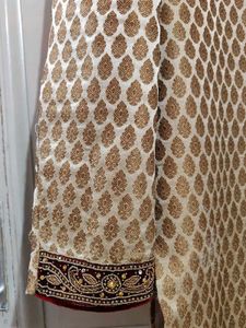 Cream Sherwani