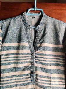 Denim Short Top
