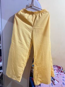 Elegant Red Embroidered Kurta &amp; palazzo