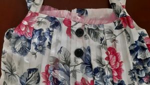 White floral print dress girls 10-13/14 yr