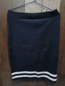 Black Pencil Skirt with Stripes🖤