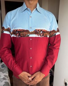 vintage Gabbana By Akhbar pearl snap shirt