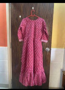 34 Bust Cotton Kurta Set For Woman