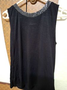 Sleeveless Black Top