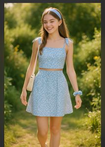 Floral Dress top with skirt