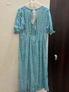 Mango Front Slit Dress