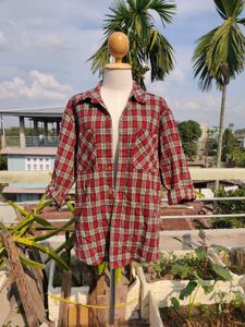 Red Plaid Flannel Shirt