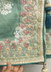 pure tissue handwork saree