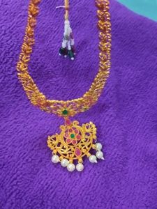 Gold-toned Necklace And Long Haram