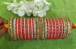 Red & Gold Bangle Set