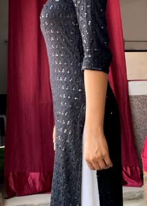 🖤🖤 Black Sequence Embroidery  Kurta 🖤🖤