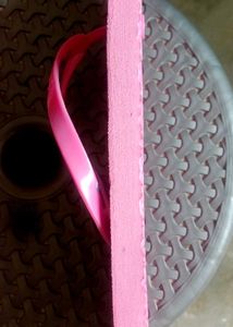 Cute Pink Heart Flip Flops