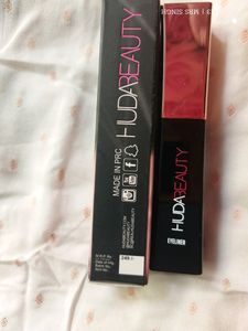 Huda Beauty Eyeliner, Mascara, Compact &amp; Green Tea Primer