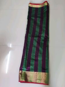 Cotton Silk Saree With Stitched Blouse