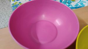3 Plastic Bowls- 2 Ltrs
