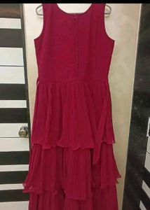 Frill gown with Tikki work koti