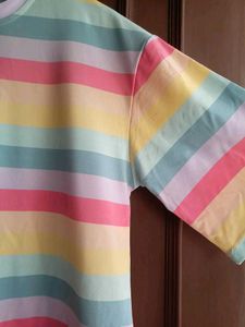 Multicolour Rainbow Kawai Tshirt