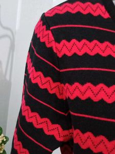 Red And Black Sweater
