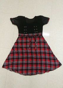 Plaid Fit & Flare Dress