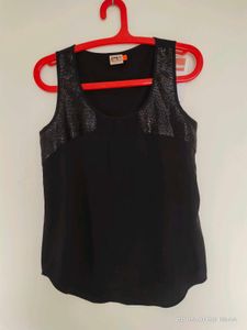 Stylish Black Tank Top - 34 Bust