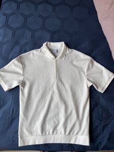Zara cream polo shirt