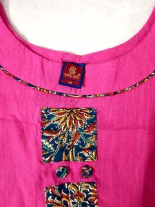 Combo Set of 2 Short Kurtis (Pink + Orange)