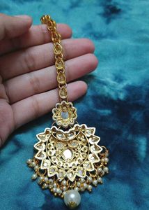 Elegant Kundan Maang Tikka🤩