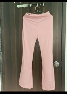 Pink Ribbed Lounge Set
