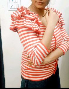 🥰H&amp;M Striped Ruffle Cardigan🥰