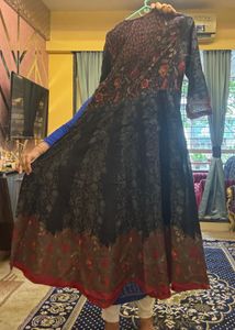 Biba Floral Print Anarkali  Kurta