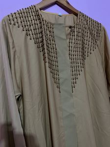 Elegant Beaded Detail Duster