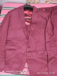 Burgundy Suit Set