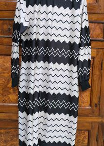Black And White Midi Dress