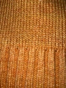 Embellished Turtleneck Orange Sweater