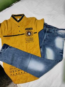 Boys Stylish Shirt & Jeans Set