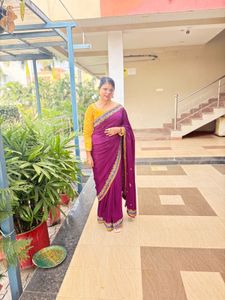 Elegant Purple Saree