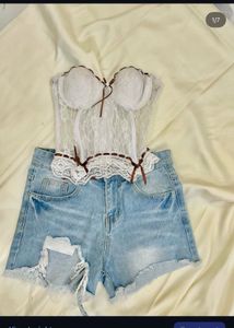 Lace Corset Bustier Top