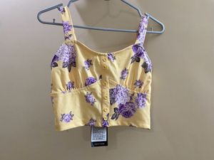 New Tokyo Talkies Printed Crop Top Xs Size