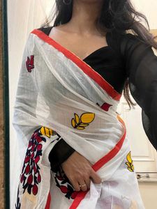 Elegant Floral Saree