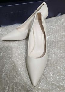 Classic White Pointed Heels