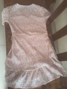 Floral Print Mini Wrap Dress