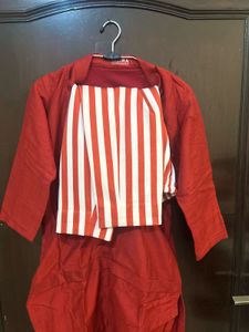 Red Stripped Co-ord Set
