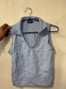 Blue Sleeveless Top
