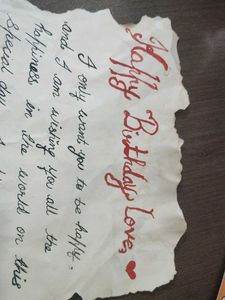 CUSTOMIZED HANDMADE LETTER