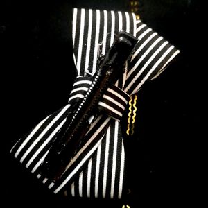 Striped Hair Bows (Set of 2)